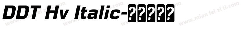 DDT Hv Italic字体转换